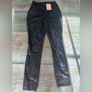 The Harrington Legging - Vegan Stretch Leather.